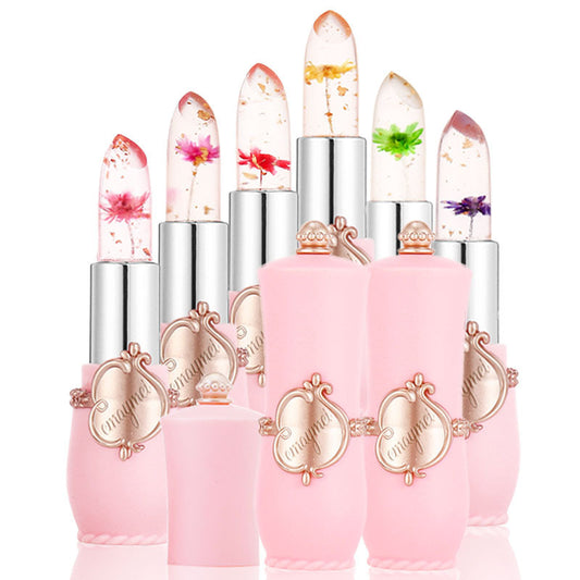 Maymei Color Changing Lip Balm – Moisturizing Lipstick with Dried Flower Inside