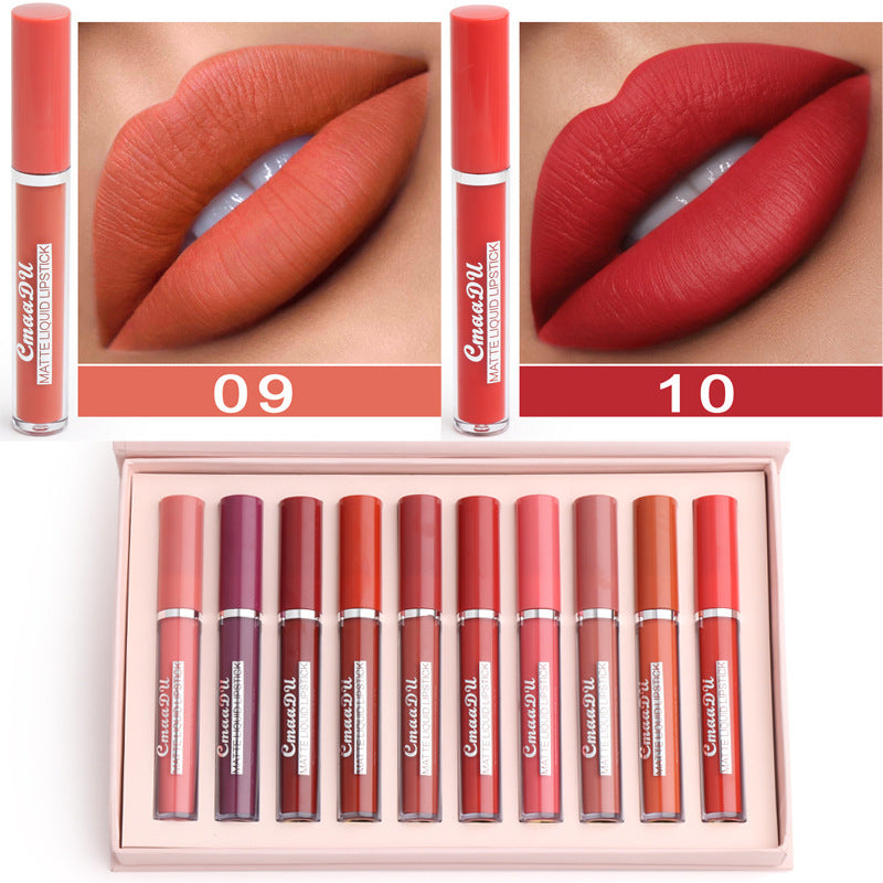 Long-Lasting Waterproof Matte Lipstick – Non-Stick Cup CJ