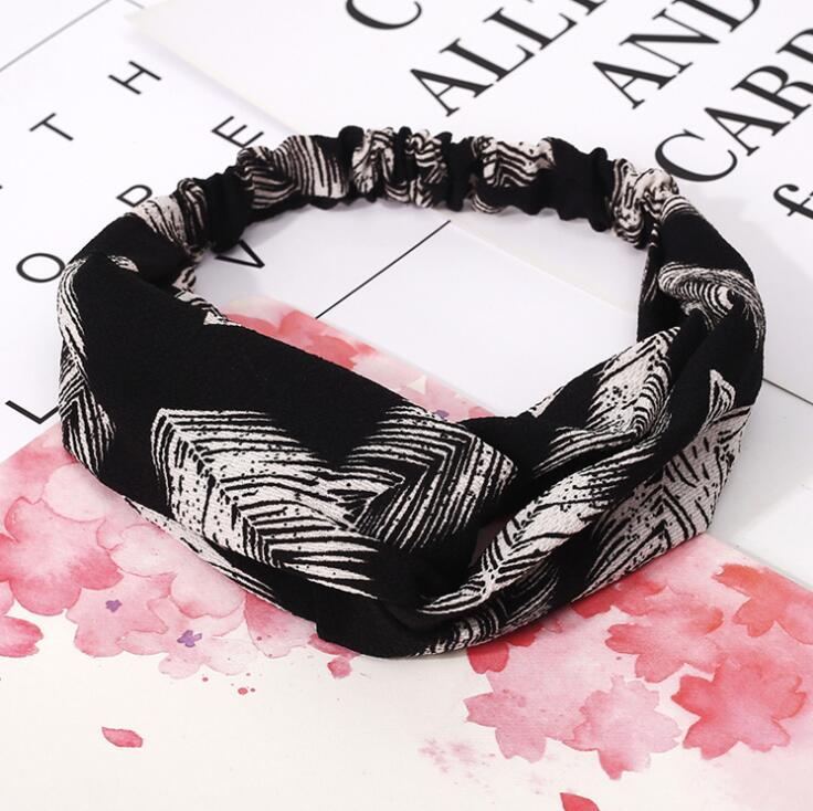 Women's Retro Printed Headband – Stylish Hair Accessory for Everyday Wear CJ