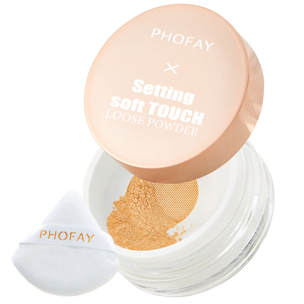 PHOFAY Soft Touch Setting Loose Powder – Smooth Matte Finish for Long-Lasting Makeup CJ