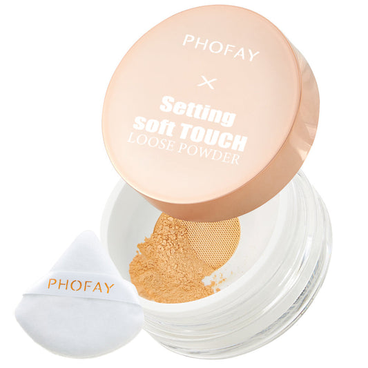 PHOFAY Soft Touch Setting Loose Powder – Smooth Matte Finish for Long-Lasting Makeup CJ