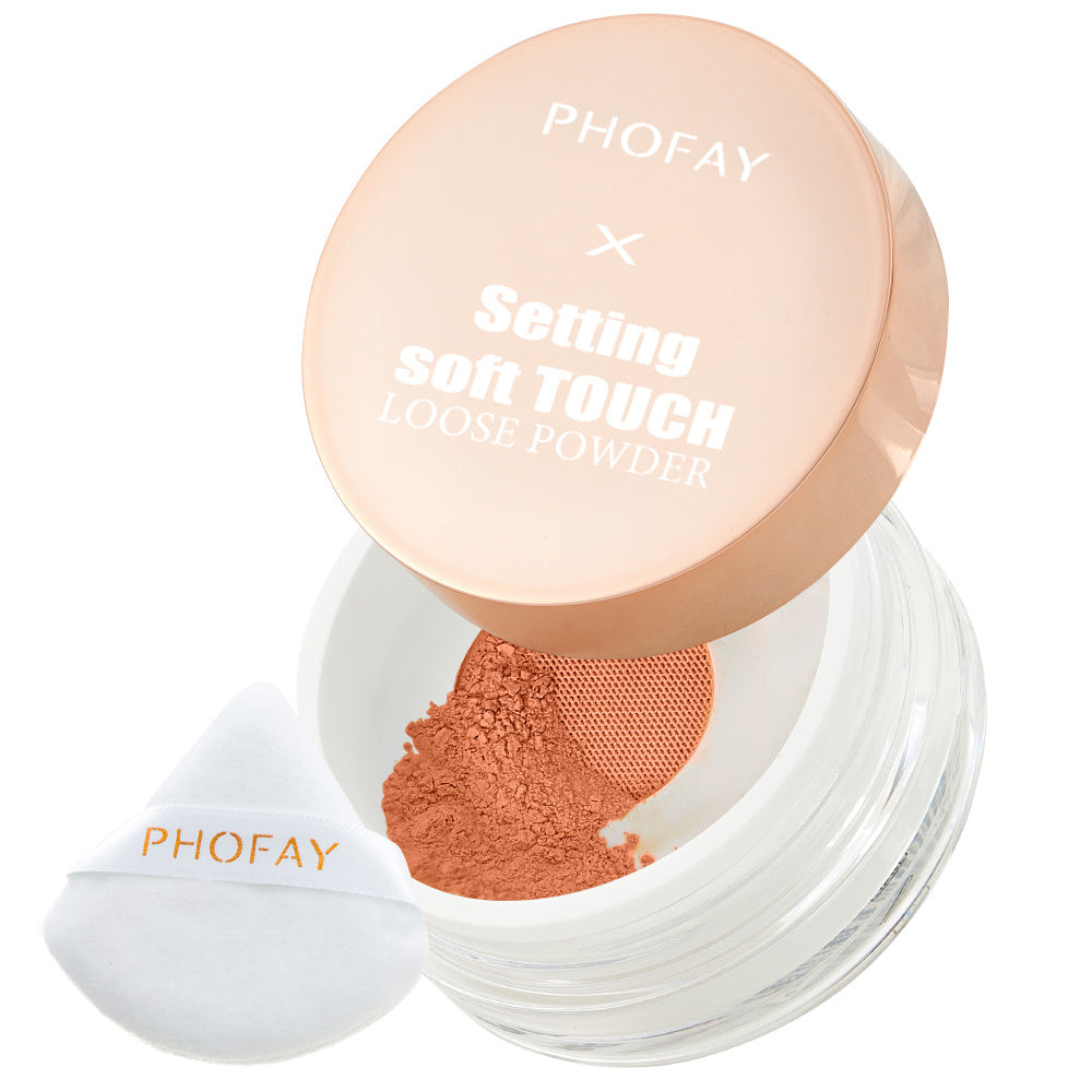 PHOFAY Soft Touch Setting Loose Powder – Smooth Matte Finish for Long-Lasting Makeup CJ