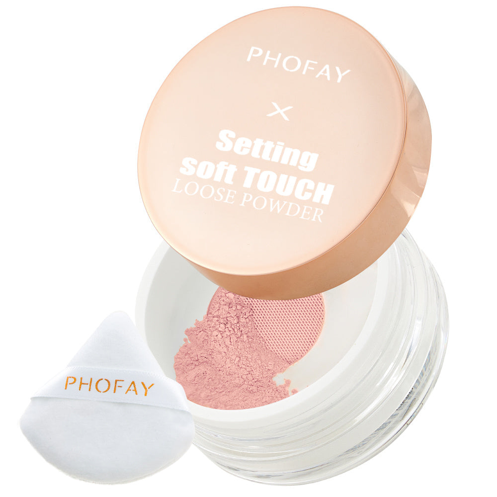 PHOFAY Soft Touch Setting Loose Powder – Smooth Matte Finish for Long-Lasting Makeup CJ