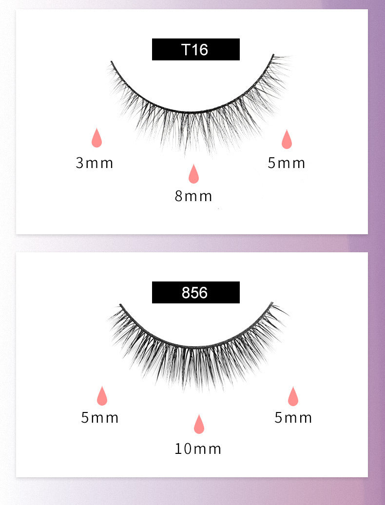 Reusable Magnetic Self-Adhesive Eyelashes – Easy, Natural, Waterproof False Lashes