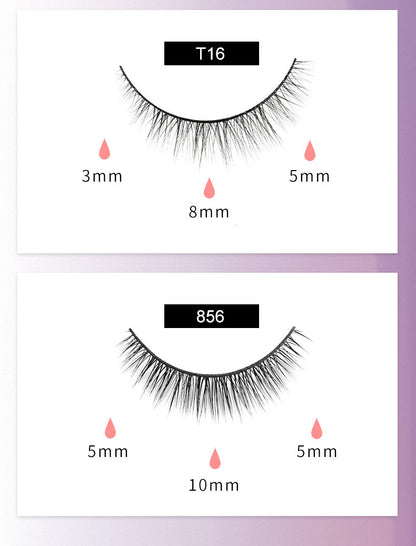 Reusable Magnetic Self-Adhesive Eyelashes – Easy, Natural, Waterproof False Lashes