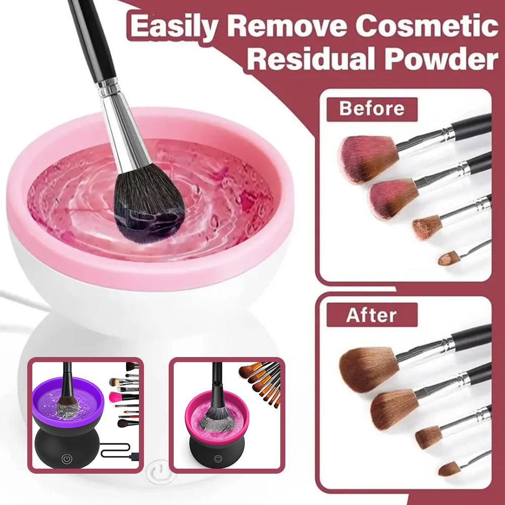 Electric Makeup Brush Cleaner – Portable Automatic USB Tool for All Brush Sizes CJ