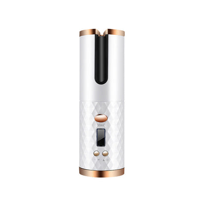 Rechargeable Automatic Hair Curler – Portable Ceramic Curling Iron with LCD Display CJ