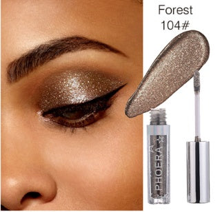 PHOERA Magnificent Metals Glitter & Glow Liquid Eyeshadow – 12 Colors CJ