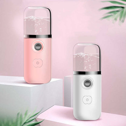 Handheld USB Facial Steamer – Nano Mist Beauty Spray for Hydration and Skin Care CJ