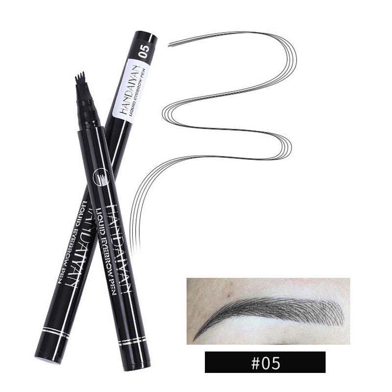 4-Head Liquid Eyebrow Pencil – Multi-Function Tattoo & Shaping Eyebrow Tool CJ