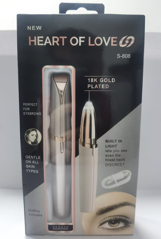 Electric Eyebrow Trimmer – Painless Hair Remover with LED Light CJ