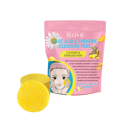 Kojic Acid Turmeric Cleansing Pads – Gentle Brightening Skin Care