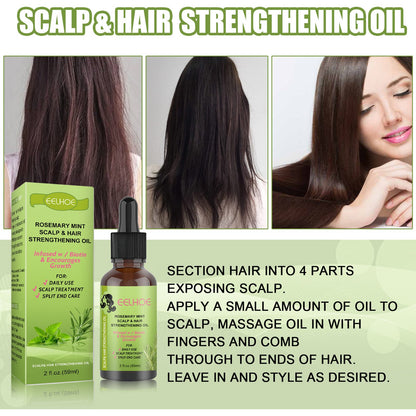 Rosemary Mint Hair Growth Fluid – Scalp Massage Treatment for Stronger, Healthier Hair CJ