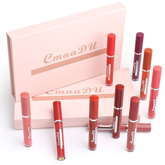 Long-Lasting Waterproof Matte Lipstick – Non-Stick Cup CJ