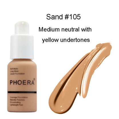 Matte Concealer Foundation Cream – Oil Control Natural Color Press Type CJ