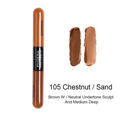 Double-Head Liquid Concealer – Natural Color Brightening for All Skin Types CJ
