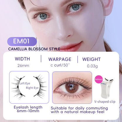 Natural Magnetic False Eyelashes – Soft Mink Hair, Easy to Wear Daily Lashes