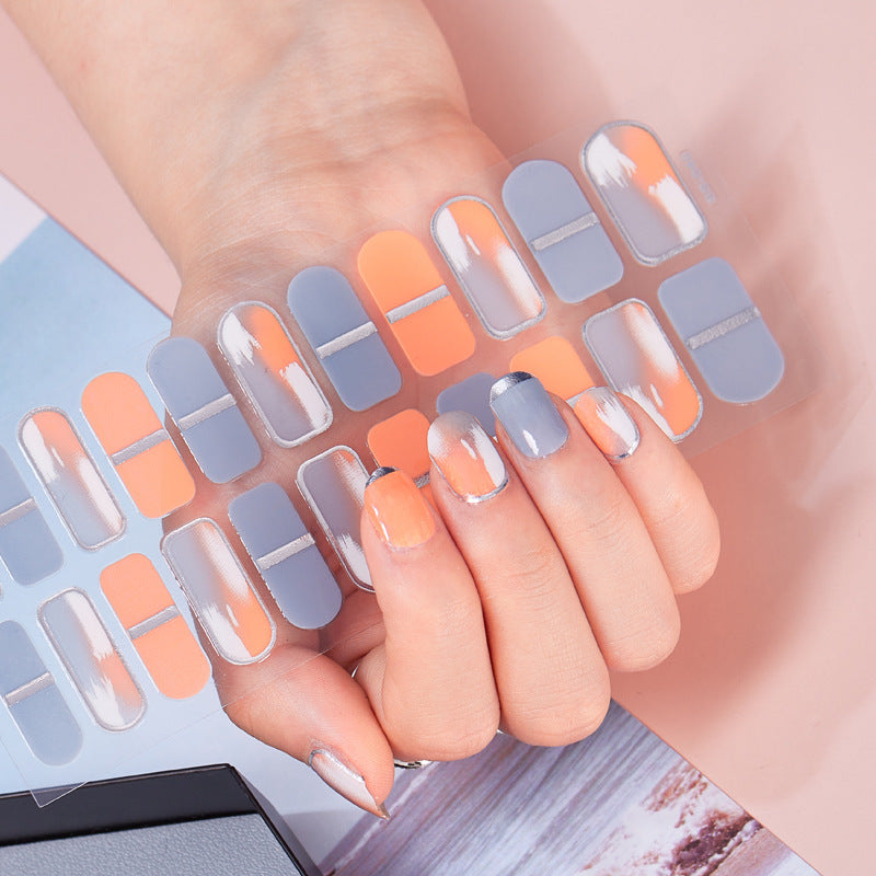 Rainbow Full-Coverage Cute Nail Stickers