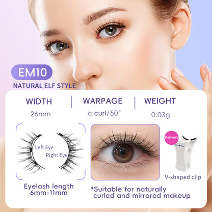 Natural Magnetic False Eyelashes – Soft Mink Hair, Easy to Wear Daily Lashes
