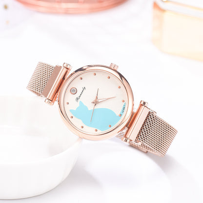 Customizable Quartz Women's Fashion Leisure Alloy Textile Watch – Personalizable Gift