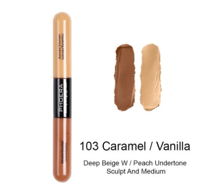 Double-Head Liquid Concealer – Natural Color Brightening for All Skin Types CJ