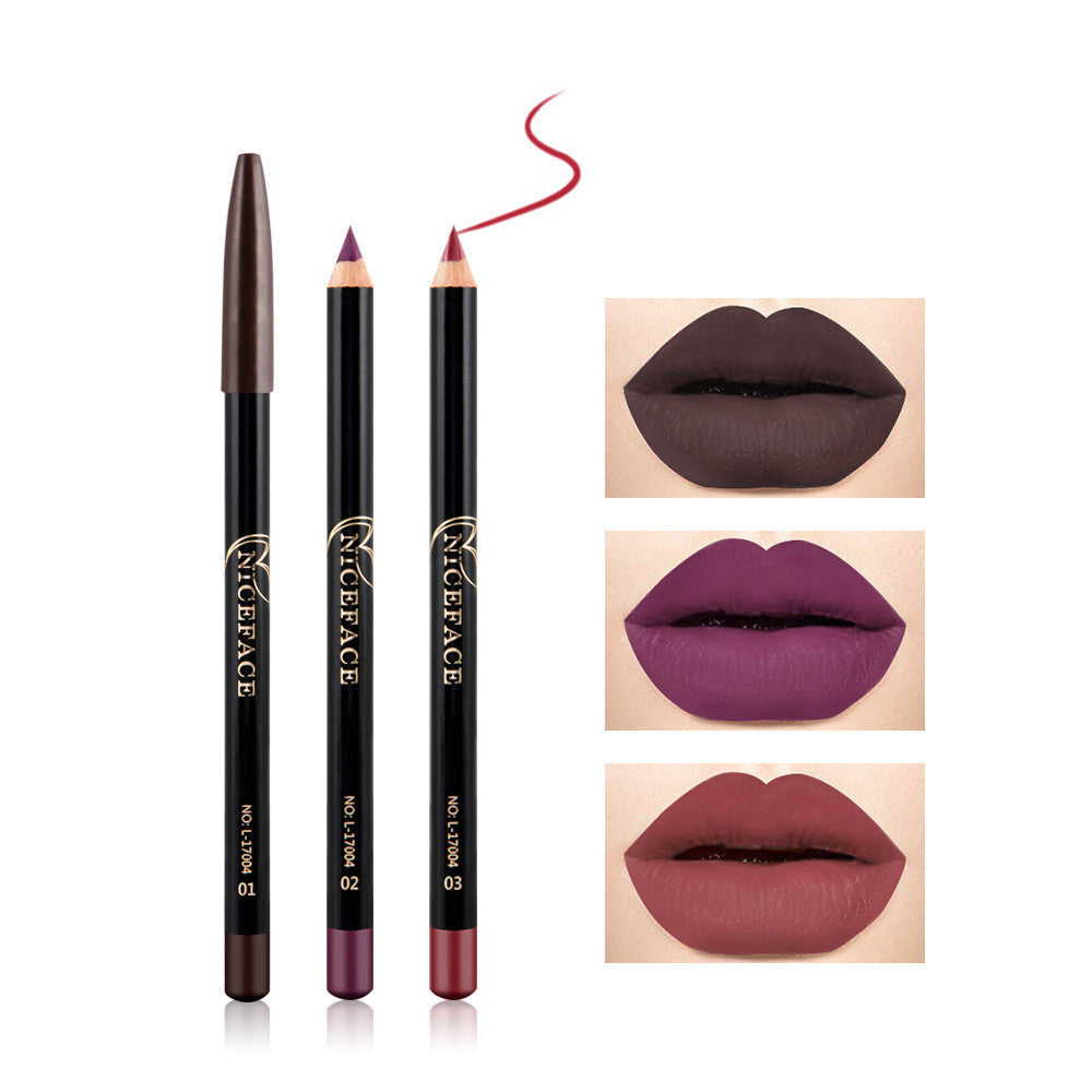 NICEFACE Nude Matte Lipstick Pencil – Long-Lasting Smooth Lip Color