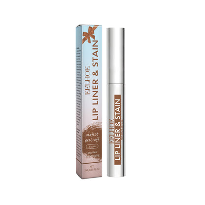 Peel-Off Lip Gloss and Lip Liner – Waterproof, Long-Lasting Tattoo Effect, Hydrating Matte Finish