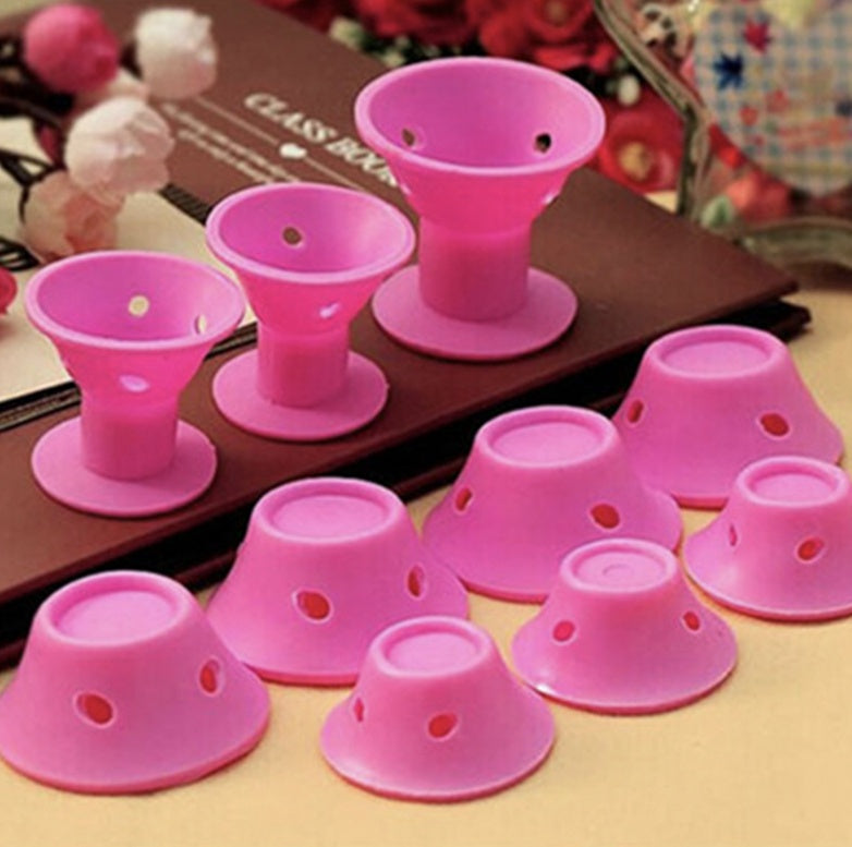 Soft Silicone Hair Rollers – Magic No-Heat Curling Hair Styling Tool CJ