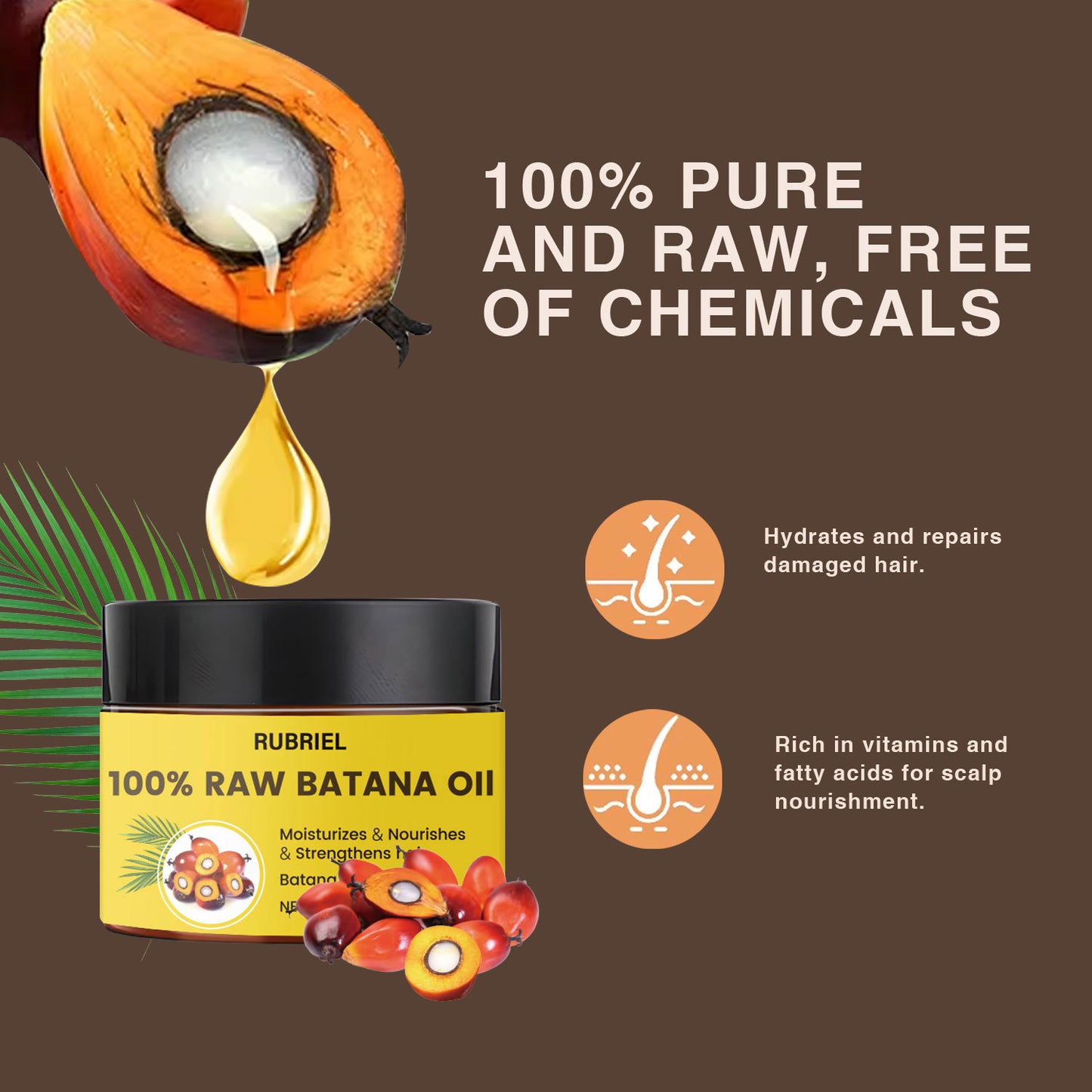 Raw Material Batana Oil 120g – Moisturizing & Repairing