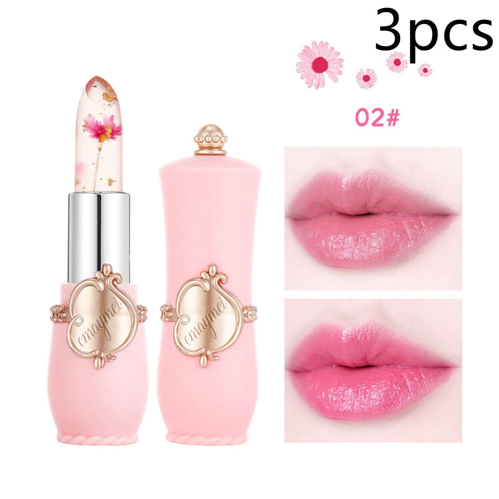 Maymei Color Changing Lip Balm – Moisturizing Lipstick with Dried Flower Inside