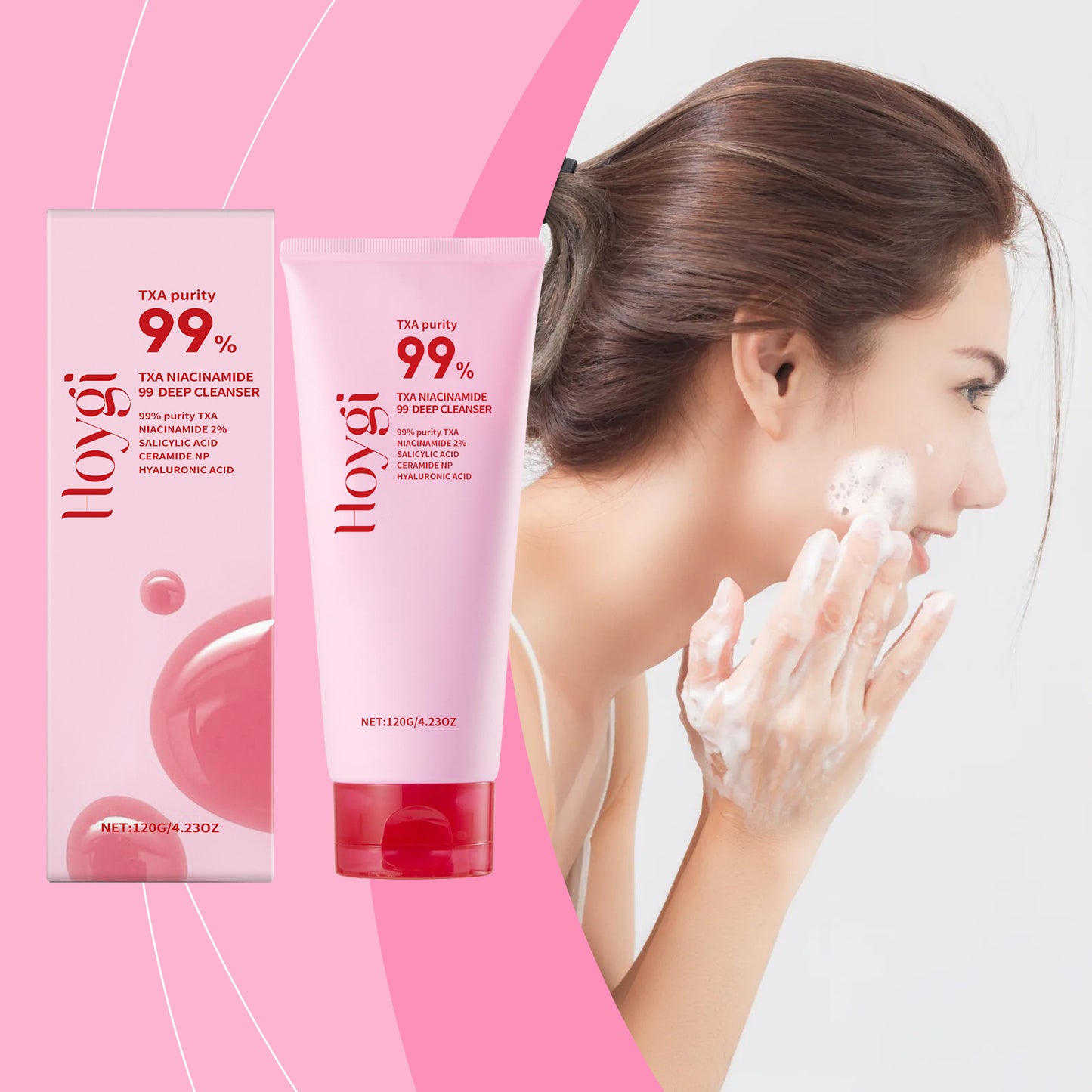 Nicotinamide Facial Cleanser – Deep Nourishing & Moisturizing Face Wash