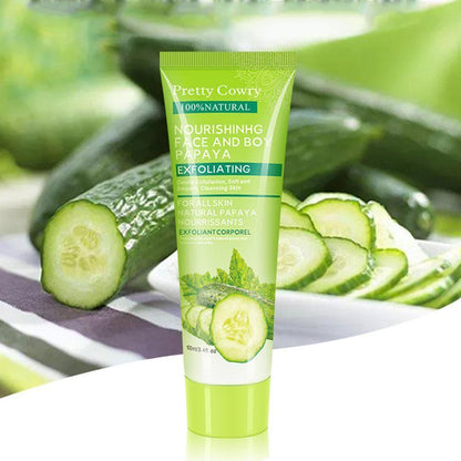 Cucumber Coconut Papaya Exfoliating Gel – Gentle Face & Body Cleansing 100ml CJ