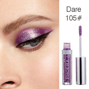 PHOERA Magnificent Metals Glitter & Glow Liquid Eyeshadow – 12 Colors CJ