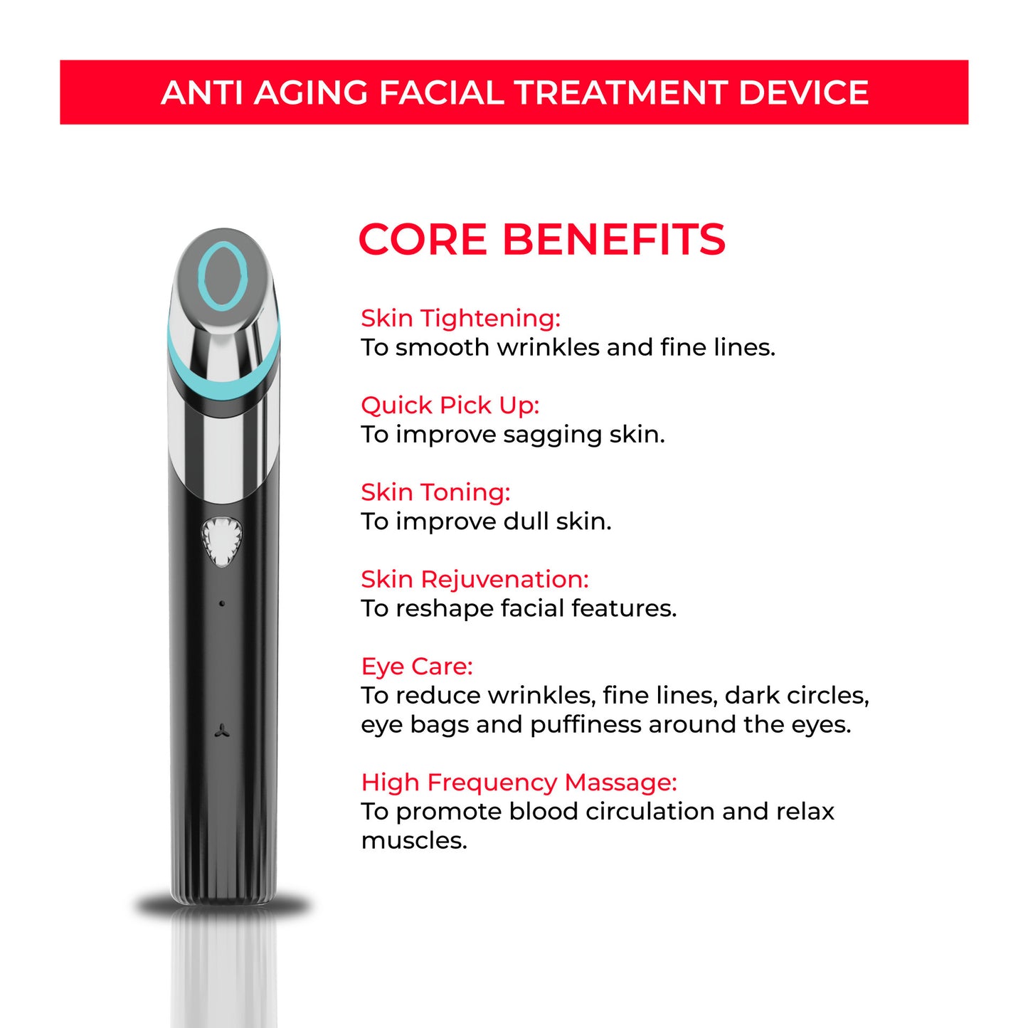 EMS Microcurrent Beauty Instrument – Pore Tightening and Skin Rejuvenation Device