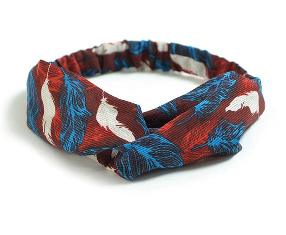 Women's Retro Printed Headband – Stylish Hair Accessory for Everyday Wear CJ