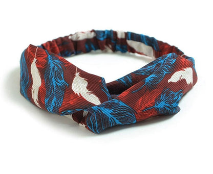 Women's Retro Printed Headband – Stylish Hair Accessory for Everyday Wear CJ