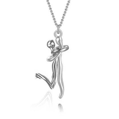 18K Love Hug Necklace – Couple Anniversary & Valentine’s Day Gift CJ