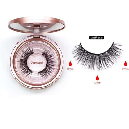 Reusable Magnetic Self-Adhesive Eyelashes – Easy, Natural, Waterproof False Lashes