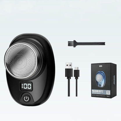 Digital Waterproof Portable Electric Shaver – Travel-Friendly Rechargeable Razor CJ
