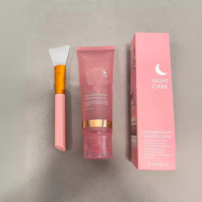 Face Night Collagen Wrapping Mask – Firming, Hydration & Anti-Wrinkle Skin Care CJ