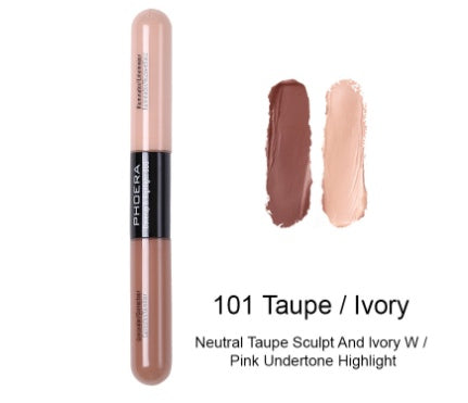 Double-Head Liquid Concealer – Natural Color Brightening for All Skin Types CJ