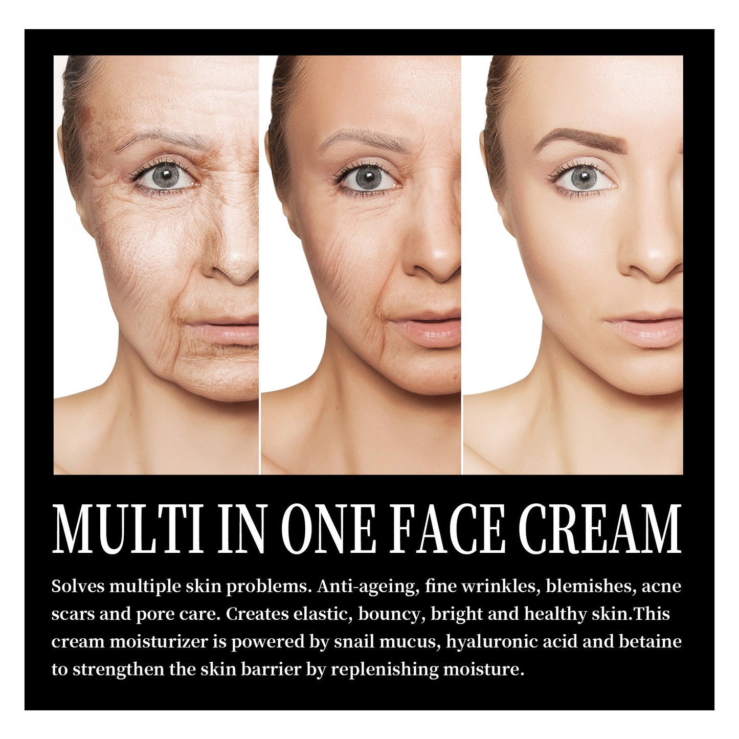Snail Repair Face Cream – Anti-Aging, Wrinkle Fading & Firming Moisturizer