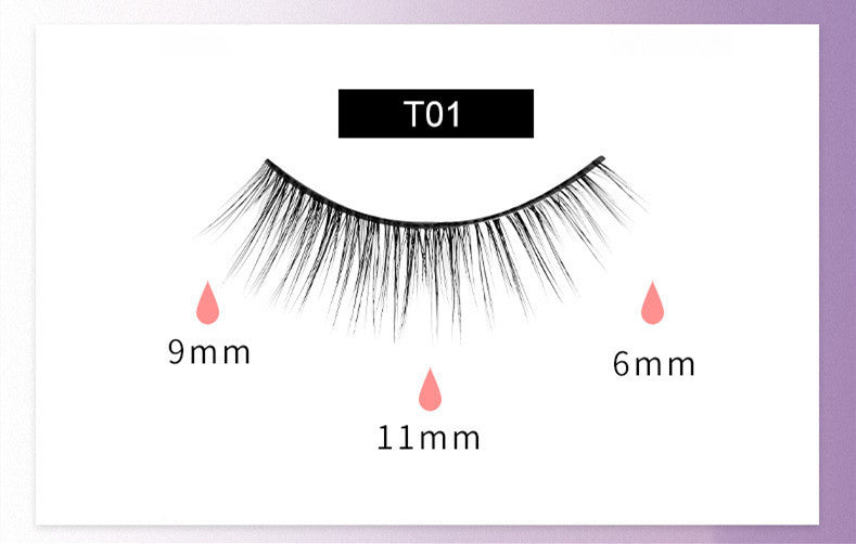 Reusable Magnetic Self-Adhesive Eyelashes – Easy, Natural, Waterproof False Lashes
