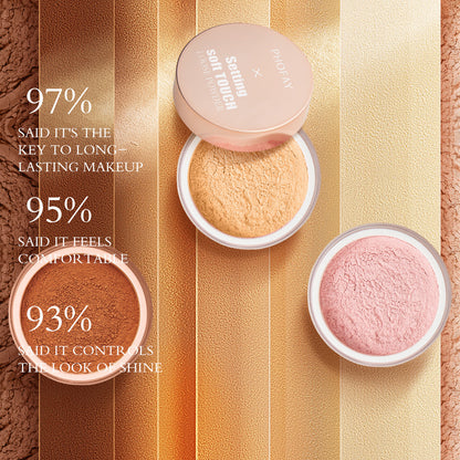 PHOFAY Soft Touch Setting Loose Powder – Smooth Matte Finish for Long-Lasting Makeup CJ