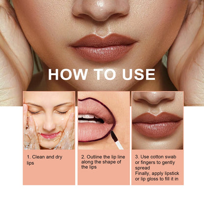 Dark Brown Lip Liner Pen – Waterproof, Long-Lasting, and Plumping Lip Definition CJ