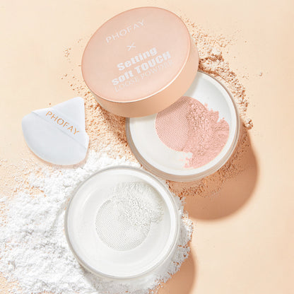 PHOFAY Soft Touch Setting Loose Powder – Smooth Matte Finish for Long-Lasting Makeup CJ