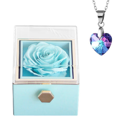 Luxury Rose Jewelry Box with Elegant Necklace – Creative Fashion Gift for Women CJ