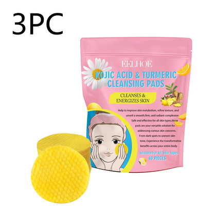 Kojic Acid Turmeric Cleansing Pads – Gentle Brightening Skin Care