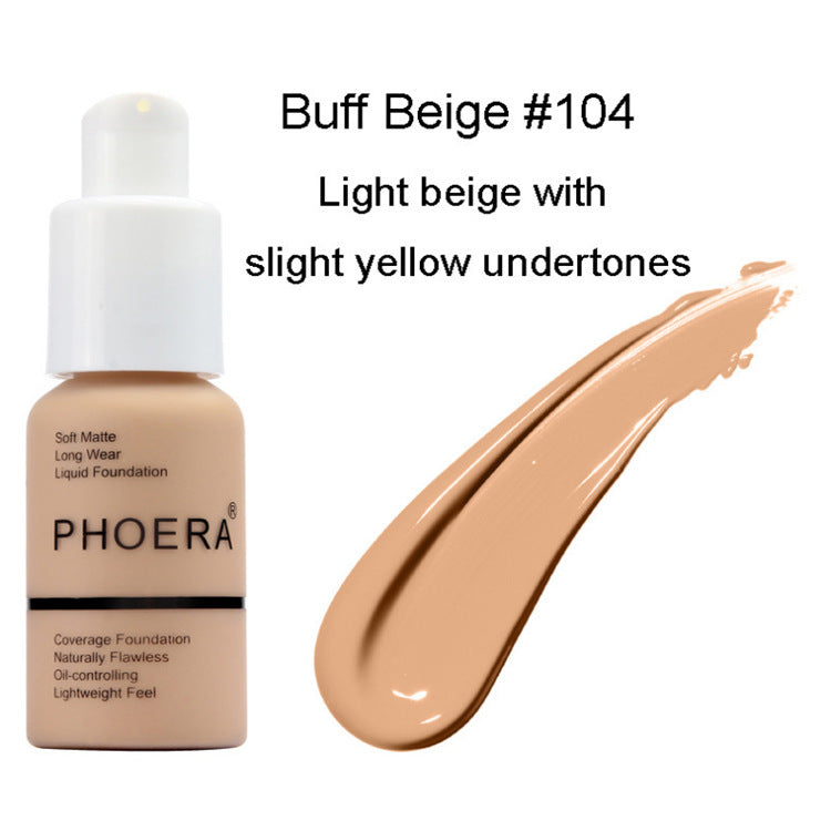 Matte Concealer Foundation Cream – Oil Control Natural Color Press Type CJ