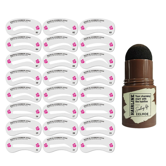 Eyebrow Mold Powder Set – Shaping Stencils and Powder for Perfect Brows